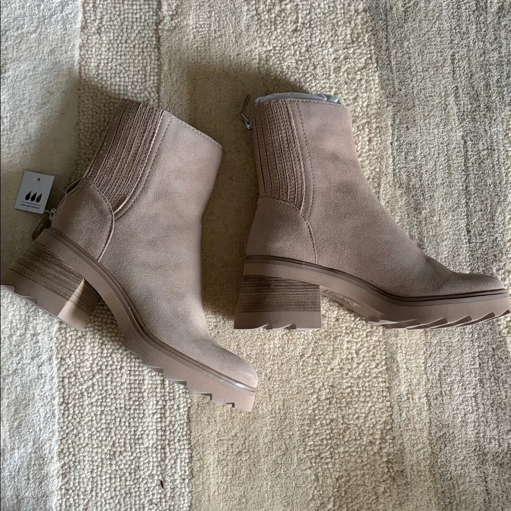 Dolce Vita | Martey H20 Waterproof Boots Tan Suede NWT 7